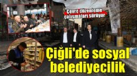 Çiğli'de sosyal belediyecilik ve çevre düzenleme çalışmaları aralıksız sürüyor