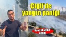 Çiğli'de yangın paniği...