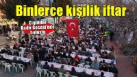 Çiğli’de Kadir Gecesi’nde binler aynı sofrada buluştu