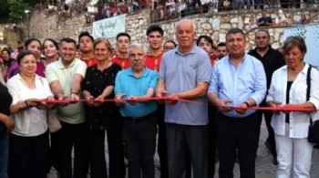 Çöplen Deresi’nin kurdelesini birlikte kestiler