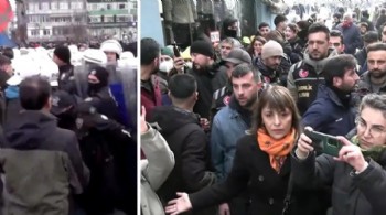 DEM Parti'nin İstanbul'daki 'Rojava' yürüyüşüne polis müdahalesi