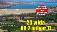 DSİ'den İzmir'e 23 yılda 80,2 milyar liralık yatırım