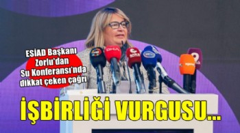 ESİAD Başkanı Zorlu'dan Su Konferansı'nda 'İşbirliği' vurgusu