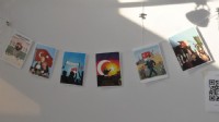 EÜ'de öğrencilerin kaleminden Cumhuriyet ve Atatürk karikatürleri sergilendi
