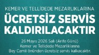 Efeler Belediyesi'nden arife günü ücretsiz ulaşım desteği