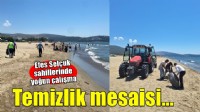 Efes Selçuk sahillerinde temizlik mesaisi