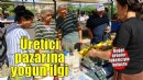 Efes Tarlası Yaşam Köyü Üretici Pazarında doğal ürünlere yoğun ilgi