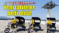 Elektrikli bisiklet ve BİSİCAB için yeni ücret tarifesi