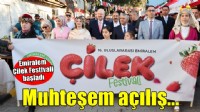 Emiralem Çilek Festivali'ne görkemli açılış