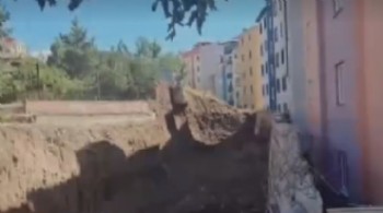 Erzurum'da heyelan: 70 ev boşaltıldı