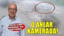 Foça'da cesedi bulunan kişinin otomobiliyle sele kapıldığı anlar kamerada
