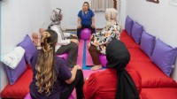 Gebe Okulu'nda annelere güvenli doğum dersi
