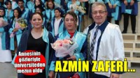 Görme engelli Kardelen 'annesinin gözleriyle' üniversiteden mezun oldu