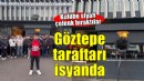Göztepe taraftarından siyah çelenkli isyan!