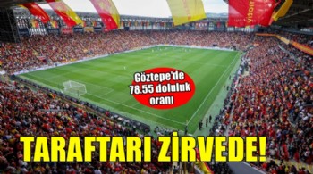 Göztepe tribünde zirvede yer aldı