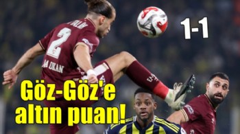 Eksik Göztepe Kadıköy'den puanla dönüyor