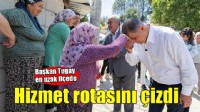 Hizmet rotasını en uzak ilçeden çizdi