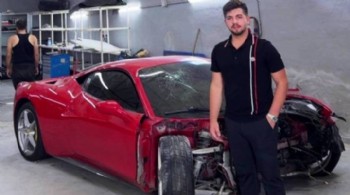 Hurdaya dönen 15 milyon liralık Ferrari'nin sahibi konuştu: Alalı 5 gün olmuştu