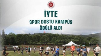 İYTE'ye 'spor dostu kampüs' ödülü
