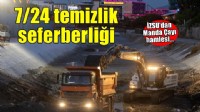 İZSU’dan Manda Çayı’nda 7/24 temizlik seferberliği