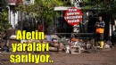 İzmir Foça'daki afetin yaraları sarılıyor