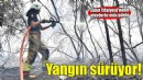 İzmir İtfaiyesi Menderes’te alevlerle mücadele ediyor