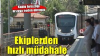 İzmir Metro'da kablo hırsızlığı arızasına hızlı müdahale!