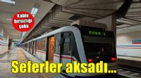 İzmir Metro'da seferler aksadı!
