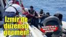 İzmir'de 13 düzensiz göçmen kurtarıldı, 15 düzensiz göçmen yakalandı