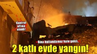 İzmir'de 2 katlı evde yangın! Bina kullanılamaz hale geldi..