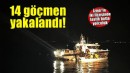 İzmir'de 35 düzensiz göçmen kurtarıldı, 14 düzensiz göçmen yakalandı