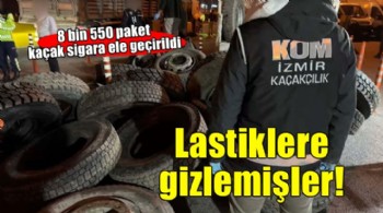 İzmir'de 8 bin 550 paket kaçak sigara ele geçirildi