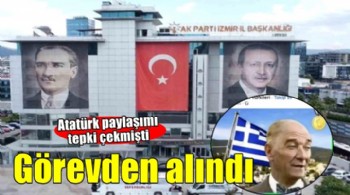 İzmir'de AK Partili isimden skandal Atatürk paylaşımı!