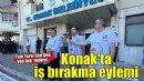İzmir'de Konak Belediyesi memurlarından iş bırakma eylemi
