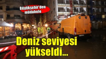 İzmir'de deniz seviyesi 85 santimetre yükseldi