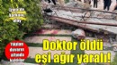İzmir'de düğün salonunun duvarı yıkıldı... Doktor öldü, eşi ağır yaralı!