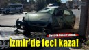 İzmir'de elektrik direğine çarpan otomobilin sürücüsü öldü