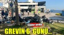 İzmir'de grevin 6. günü... Çöpler birikti!