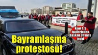 İzmir'de işçilerden 'bayramlaşma' protestosu