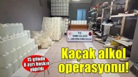 İzmir'de kaçak alkol ve tütün operasyonu