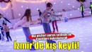 İzmir'de kışın keyfi buzda yaşanıyor