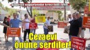 İzmir'de kooperatif mağdurlarından cezaevi önünde ''kırmızı halılı'' eylem