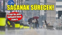 İzmir'de kuvvetli sağanak yağış sürecek!