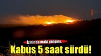 İzmir'de maki yangını! Alevler 5 saatte söndürüldü