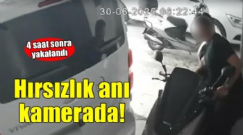İzmir'de motosiklet hırsızlığı kamerada