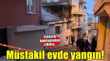 İzmir'de müstakil evde yangın!