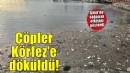 İzmir'de sağanak etkisini gösterdi.. Çöpler Körfez'e döküldü!