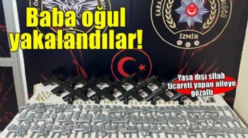 İzmir'de silah kaçakçılığı operasyonunda baba ve 2 oğlu yakalandı