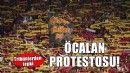 İzmir'de tribünlerden Öcalan protestosu!