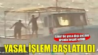 İzmir'de trol avcılığına kapalı sahada avlanan tekne dron ile tespit edilip, yasal işlem başlatıldı